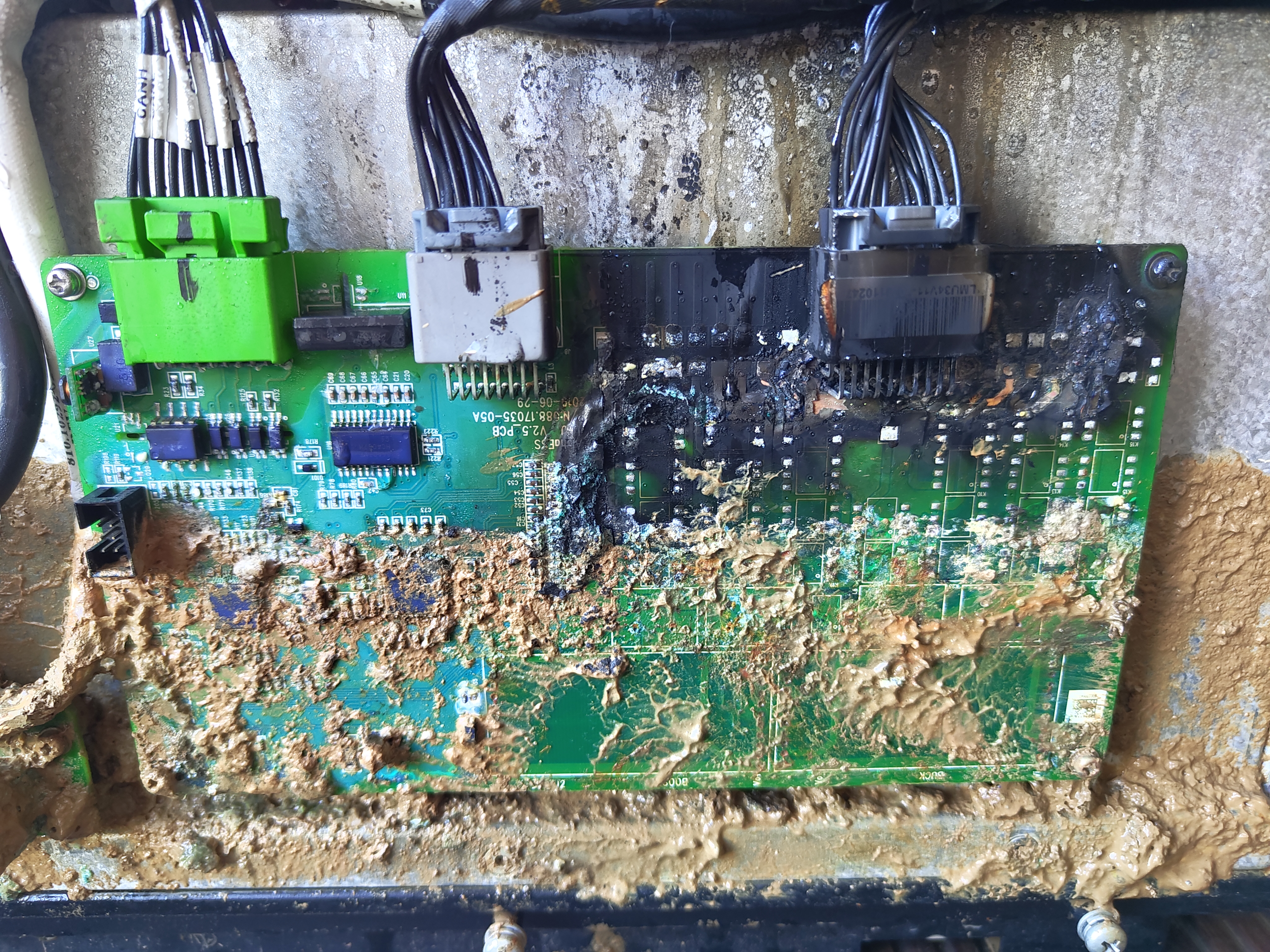 Flood-damaged AlphaESS battery BMS PCB