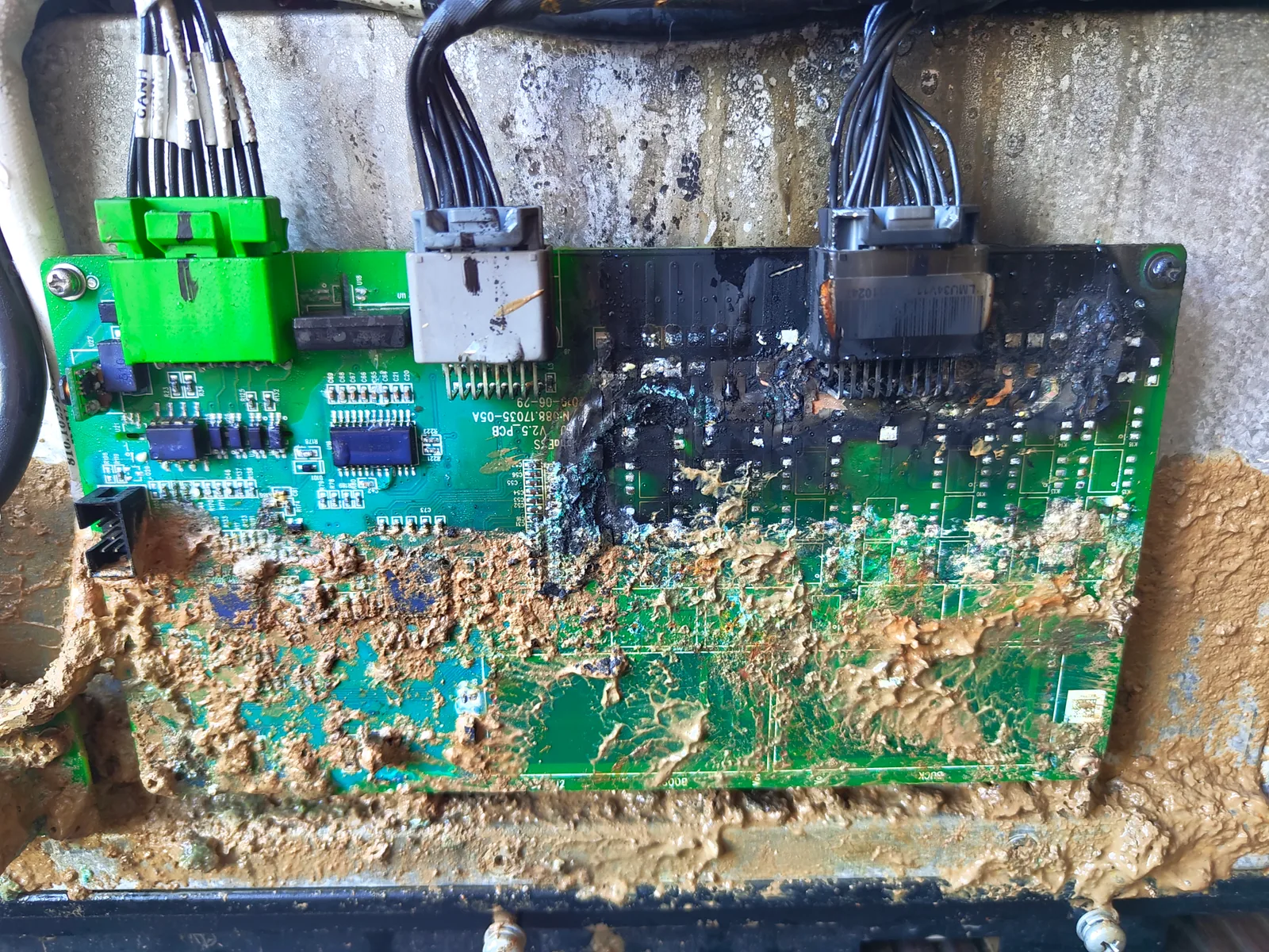 Flood-damaged AlphaESS battery BMS PCB